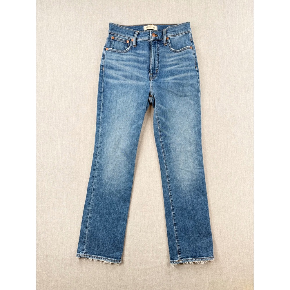 Madewell Slim‎ Demi-Boot High Rise Jeans Medium Wash 26